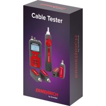 Comprobador de cables Ping SM110 – Funciones: medición de longitudes, comprobación de cables, prueba de PoE, localizador visual de fallas