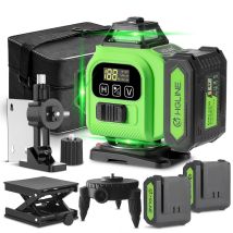 Led-spiel Laser-nivelliergerät 4d 16 Laserlinien, Mit 2 Aufgerüstete Batterie Selbstnivellierendes Kreuznivelliergerät – 25 M – Lk-806