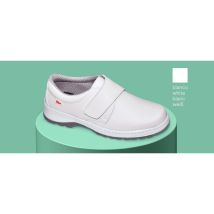 Zapato De Sanidad Transpirable Con Pala De Microfibra Forrada Dian Milán-scl Liso 48 Blanco