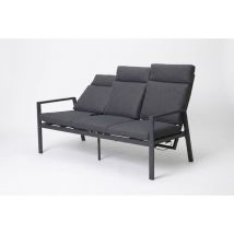 Gardissimo Alu 3-sitzer Gartenbank "trento" Verstellbar