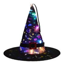 Halloween Hat Hanging Lighted Led Hat Halloween Decorations Glowing Witch Hat Lights For Outdoor, Ya