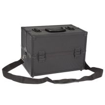 Valise À Outils Perel Avec Compartiments Amovibles - Serrure À Clé - 360 X 220 X 250 Mm - Noire