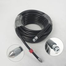 Tubo Per Pulizia Ad Alta Pressione, Tubo Di Disostruzione Scarichi Da 155 Bar Con 4 Adattatori Per Idropulitrici Compatibili Con Ar/black&decker/lavor