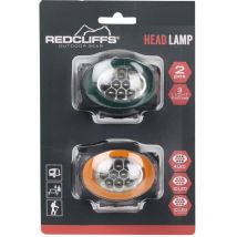 Linterna Frontal Redcliffs (juego De 2) - 10 Led, 3 Modos, Correa Ajustable