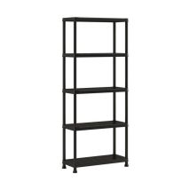 Abm - Estantería De Almacenamiento Plus 75 / 5 - 75 X 32 X 176 Cm - Negro