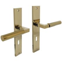Guarnitura De Escudo Largo Estilo Arquitectónico Aluminio F3 Ms Bb 72mm Din Izquierda/derecha Intersteel