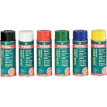 E-coll - Espray De Color, De Alto Brillo Verde Amarillento 400ml Verde Amarillento Ral6018 (por 6)