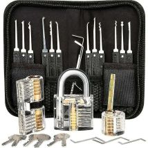 Professionelles Lockpicking-set, 26 Passwort-signatur-kits Mit 3 Transparenten Lockpicking-kits