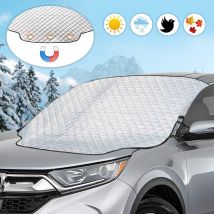 Funda Magnética Para Parabrisas De Coche: Protección Universal Contra Heladas, Nieve, Lluvia, Rayos Uv Y Polvo (183 X 116 Cm)