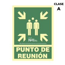 Cartello Di Evacuazione 'punto Di Incontro' Classe A (pvc 1mm) 22,4x30cm