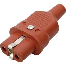 344005 Warmgeräte-steckverbinder 344 Buchse, Gerade Gesamtpolzahl: 2 + Pe 16 A Rot 1 St. - Kalthoff
