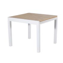 Erweiterbarer Tisch Sicilia Weiß 90–180x90x74