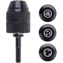 Costjj - Sds-plus Adapter, Keyless Chuck, 2-13 Mm, Robust Professional Drill Chuck, 1/2-20 Unf, Keyless Chuck, Keyless Drill With Sds Adapter