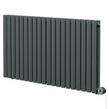 Boone Radiators - Boone Anthracite 600mm X 1200mm Horizontal Digital Thermostatic Electric Double Panel Radiator