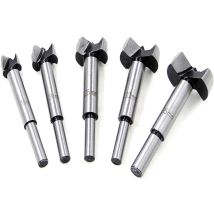 Bohrer-set 15–35 Mm, 5-teilig, Hss-holzbohrer, Flachbohrer Aus Stahl, Scharnierbohrer, Hartmetall-senkbohrer Mit Blisterverpackung