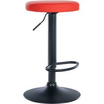 CLP – Taburete de bar Ponte redondo en polipiel – Altura regulable 60-81 cm – 360° de rotación – Carga máxima 120 kg – 10,5 kg