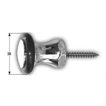 Auer - Türstopper, Für Bodenmontage, 38 Mm Durchmesser-silbergrau