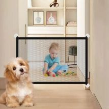Barrière De Sécurité Pour Bébés Et Chiens 110 72cm, Barriere Chien Sans Percage, Barrière Sécurité Enfant, Barrière D’escalier Et De Portes, Barrière 