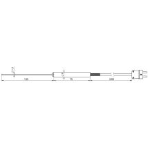 Greisinger - Ges20-k-1-l01 Lebensmittelfühler -65 Bis +550 °c Fühler-typ K