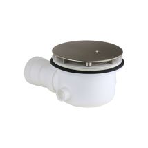 Desagüe Sifonado Para Plato De Ducha, Orificio Ø 90 Mm Con Tapa Orificio En Abs Níquel Cepillado Mate Cgs St6590.40ns45 Níquel Cepillado