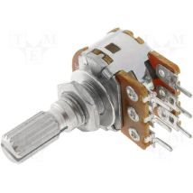 Potenziometro 2k2 Doppio Albero Lineare 6mm Corto R16148-1b-2-b2k2