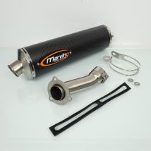Silencieux Marving Superline Oval Carbon Pour Moto Suzuki 650 Sv