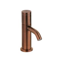 Pollini Acqua Design - Mezclador De Bidé De Un Solo Orificio En Acero Pvd Cobre Cepillado Con Maneta De Lujo Sin Desagüe Pollini Oud 25101ira Cobre 