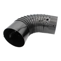 Theca - Codo 90g Estufa Vitrificado 100mm. , Codo De Estufa Vitrificado Brillo 0,5mmlongitud 1 Metroangulo 90o-ancho 100mm.