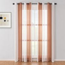 Tende A Righe Trasparenti Con Occhielli Tende In Voile Soggiorno Moderno Set Di 2 Tende Camera Da Letto Trasparente Con Motivo Tenda A Righe 