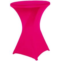 Housse De Table De Bistrot - Mange Debout - Deco Cocktail - Stretch Spandex (rose Rouge) 60cm×110cm
