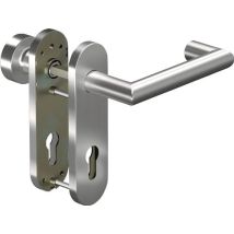 Manilla de puerta Ogro – Aluminio – Grosor 38-63 mm – Cierre PZ – Izquierda/Derecha