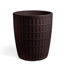 Vecca – vaso rotondo Tyle Ø 50 cm – Bronzo – 55 cm di altezza – 75 litri di volume