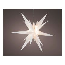 Beleuchteter weißer Stern – Ø 40 cm – 6 Warmlicht-LEDs – für Außenbereich – Weihnachtsdekoration