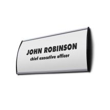 Showdown Türschild Is - Din A6 - Aluminium - Silber