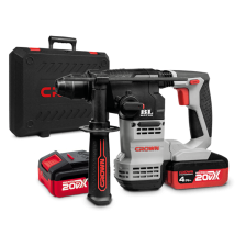 Crown Ct28001hx-4 Bmc Tassellatore Demolitore Sds-plus 2.3 J 20v 2 Batterie 4 Ah