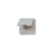 Toma de corriente con tapa FR UP arkt.blanco – 10/16 A – 250 V – 2 polos