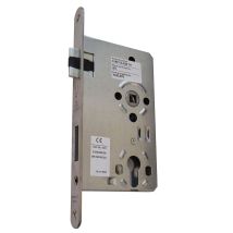 Alpertec Lucchetto Oggetto Innesto Lucchetto Din Destra Per Porta Antincendio Pz In Acciaio Inox Opaco, Ghiera 20 mm, Rotondo, Quadrato 9 mm, 36053290