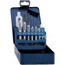 Set Utensili Filettatura Bituxx 33 Pezzi Resistente Custodia Metallo