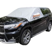 Ahlsen - Funda Para Parabrisas De Coche, Protección Contra Hielo, Nieve, Escarcha Y Rayos Uv, Con Espejos Retrovisores, Apta Para La Mayoría De 
