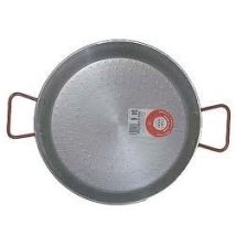 Paellera Valenciana Pulida 55 cm para 16 Personas – Acero Pulido – Ideal para Cocinar Paellas – Garcima
