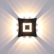 Moderne 18w Cob-led-wandleuchte Für Den Innen- Und Außenbereich, Ip65 Wasserdichte Aluminium-wandleuchte, Warmweißes Licht (3000k), Für Garten, Flur, 