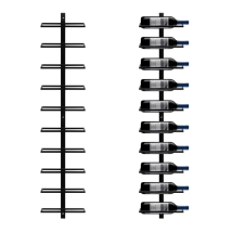 Yaheetech - Botellero Metálica 126 Cm De Pared De 10 Botellas Vertical Para Vinos