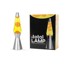 Itotal Lampada Lava Argento 36 Cm Atmosfera Retro