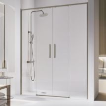 Frontal De Ducha 2 Fijos + 2 Puertas Correderas 133-135.6 Cm Delta 2 Gun Metal