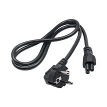 Akyga Cable Power Ak-nb-08a Hybrid Standard C/e/f Cee 7/7 - Euro 3-pin C5 Iec - Kabel - 1 M Negro Cee7/7 C5 Acoplador
