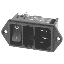 Schurter Km00.1105.11 Connectique Pour Appareils Réfrigérants Mâle, Droit Nombre Total De Pôles: 3 10 Ma Noir 1 Pc(s)