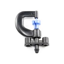 Microaspersor 30 l/h Azul – 5 uds – Soporte para varilla – Alcance 3 a 4 metros
