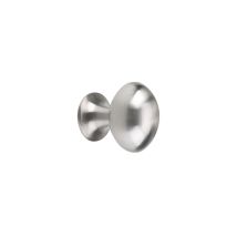 Pomello per mobili Maestro in acciaio inox – 18 x 25 mm – Altezza 28 mm – Metallo