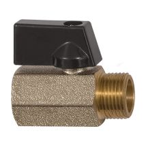 Mini Robinet À Tournant Sphérique Valve Line 6mm 1/4 It/ag Dn 8mm Riegler Par 10)