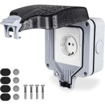 Presa Di Corrente Esterna Resistente Alle Intemperie, Presa Con Interruttore Impermeabile Ip66, Presa Elettrica A Muro Con Coperchio, Spina Da 16 A